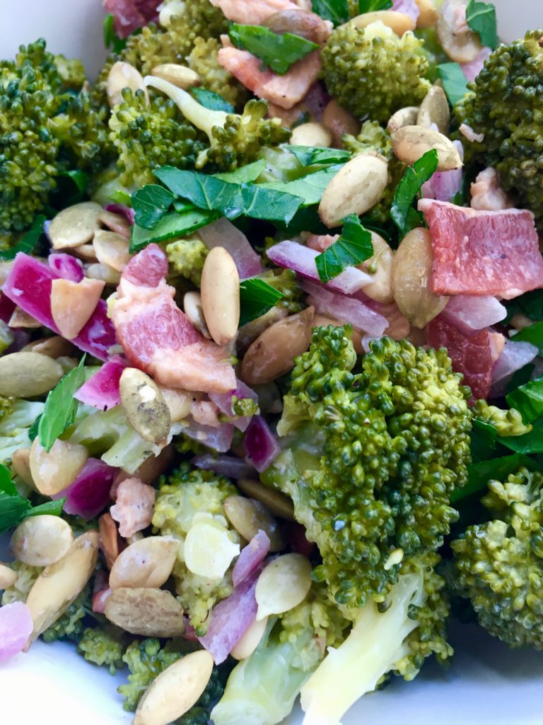 Low Carb Broccoli Bacon Salad Recipe