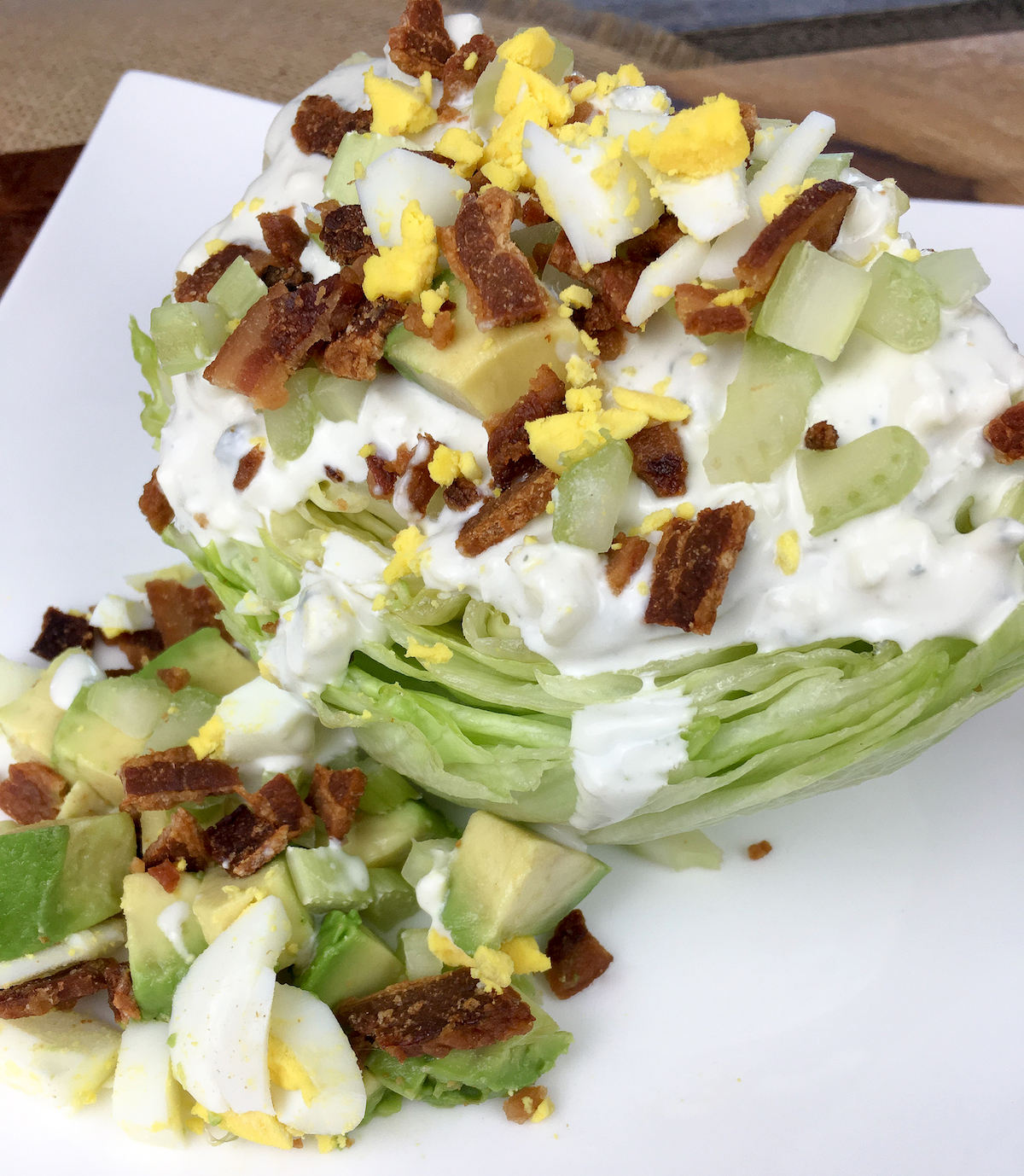 Easy Wedge Salad with Homemade Blue Cheese Dressing Recipe