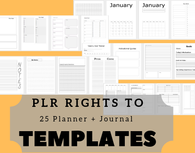 Journal and Planner Templates PLR Packs