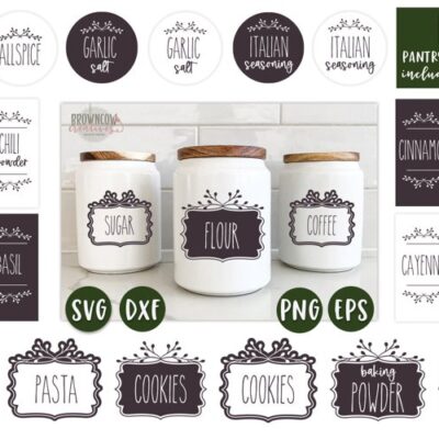 Pantry Labels SVG Bundle